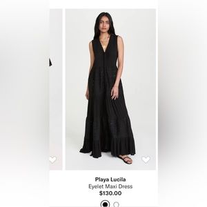 Black eyelet maxi dress/coverup!